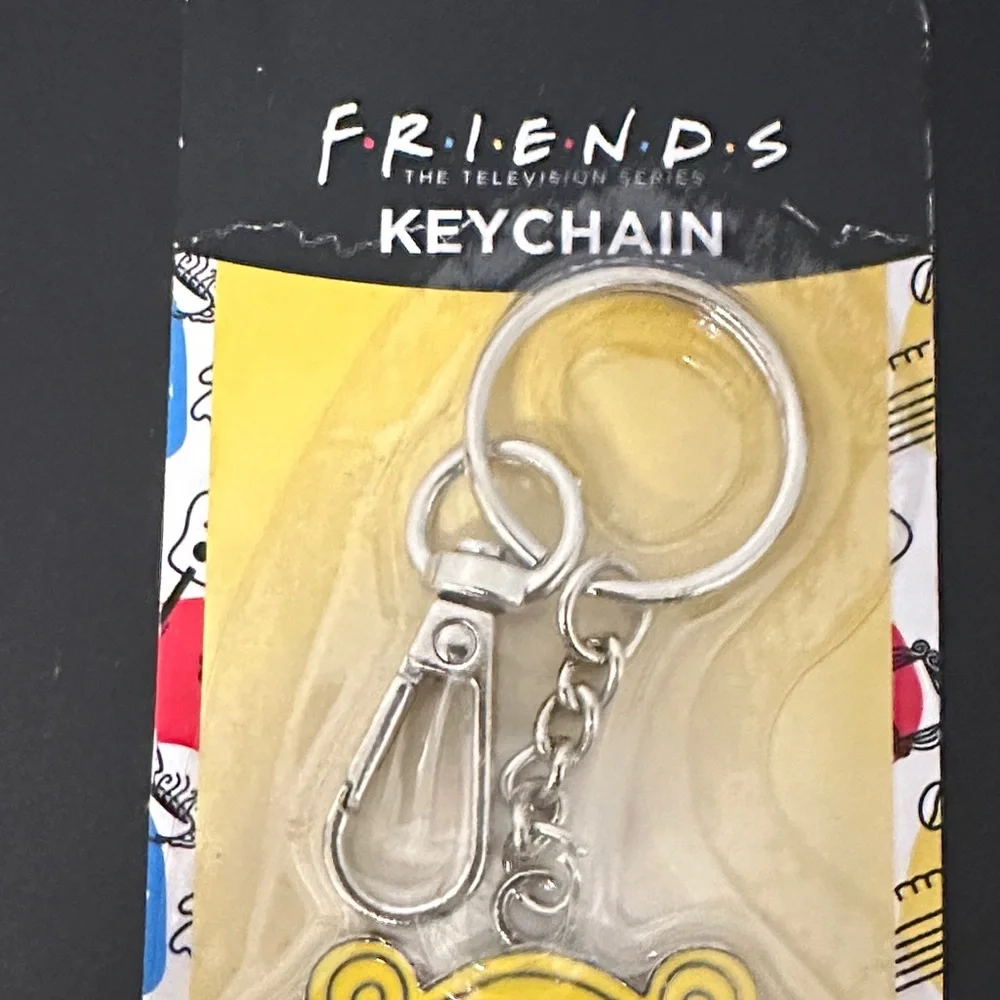 FRIENDS Yellow Frame Keychain As Seen On The Door Of The Friends Apartment. NWT